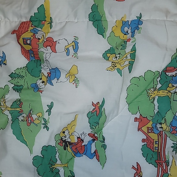 Vintage Disney baby blanket crib comforter blanket all over print multicolored - Picture 3 of 5
